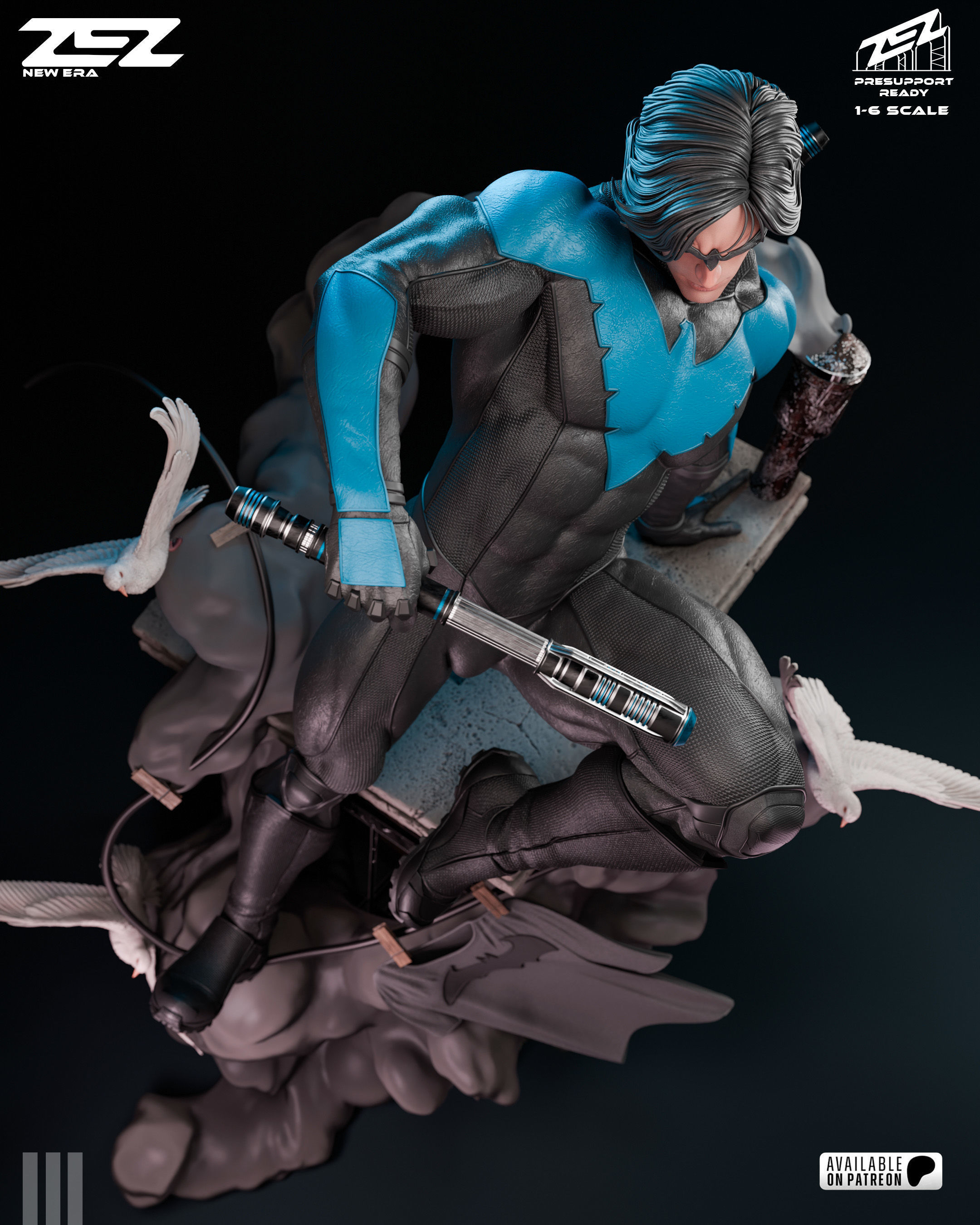 Nightwing - STL 3D print model_3