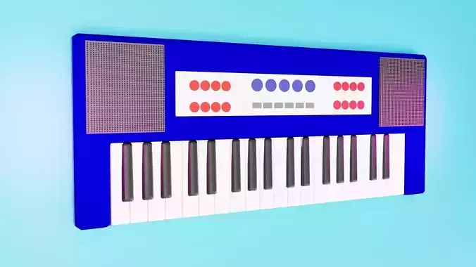 toy piano 3D model
