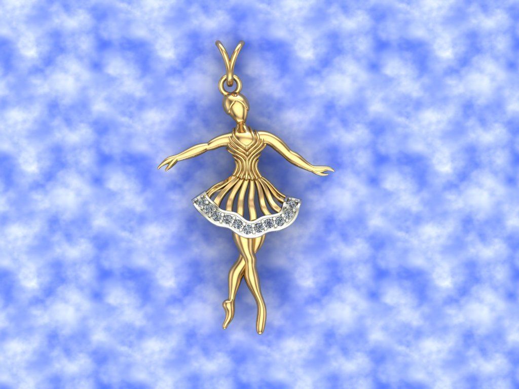 fairy pendent 3D print model_1