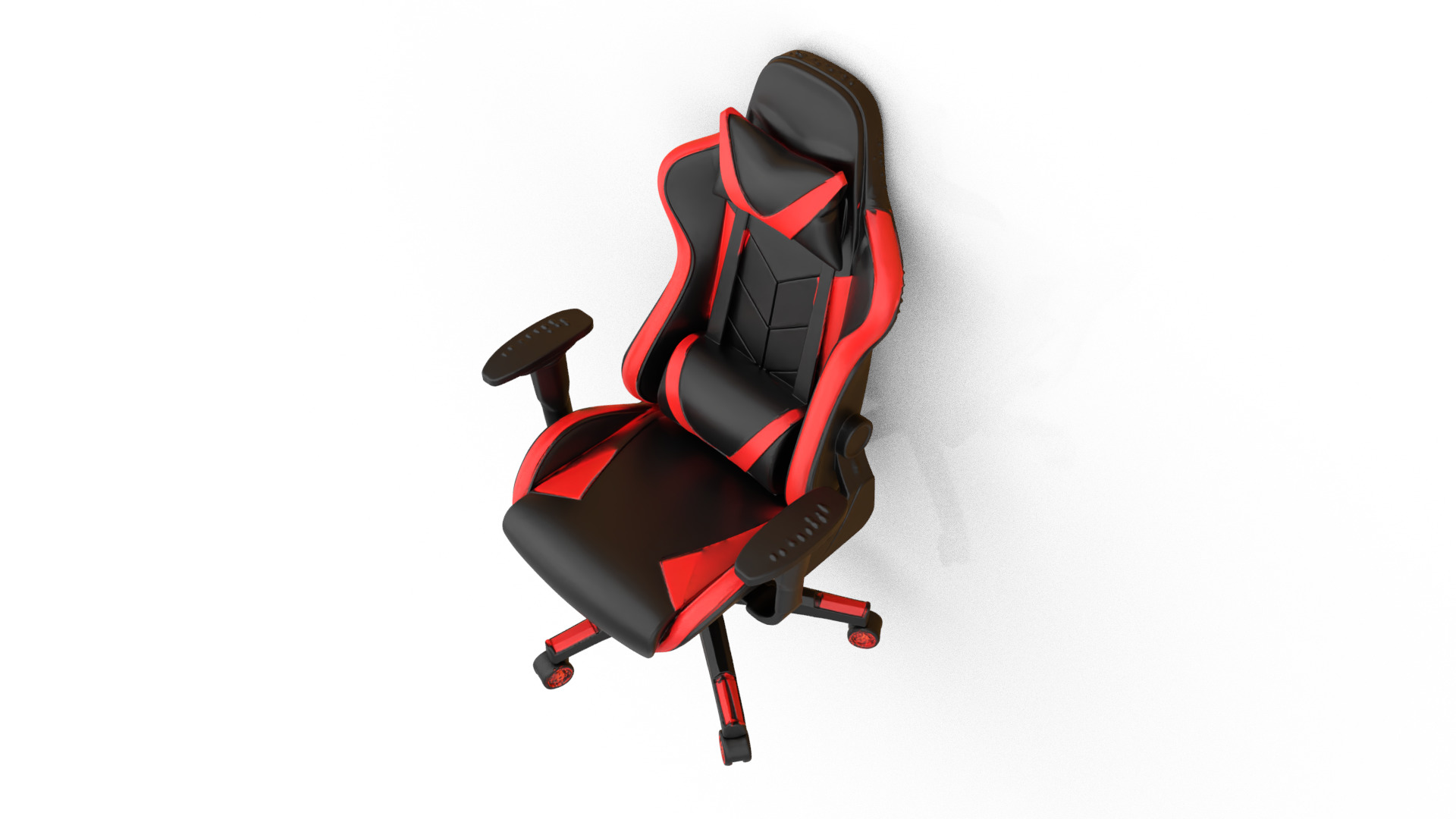 Office computer game chair 02 3D model_2