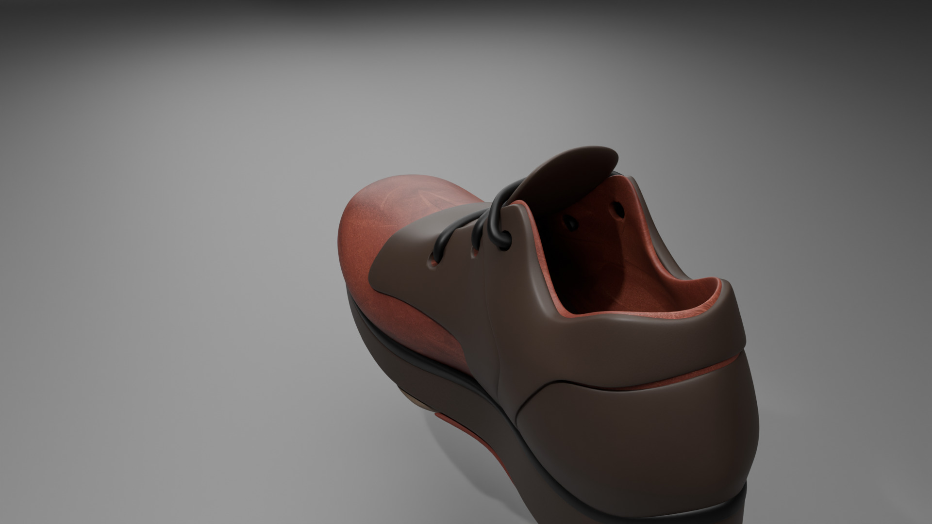 Modern Casual Leather Shoe Low Poly 3D Model Low-poly 3D model_4