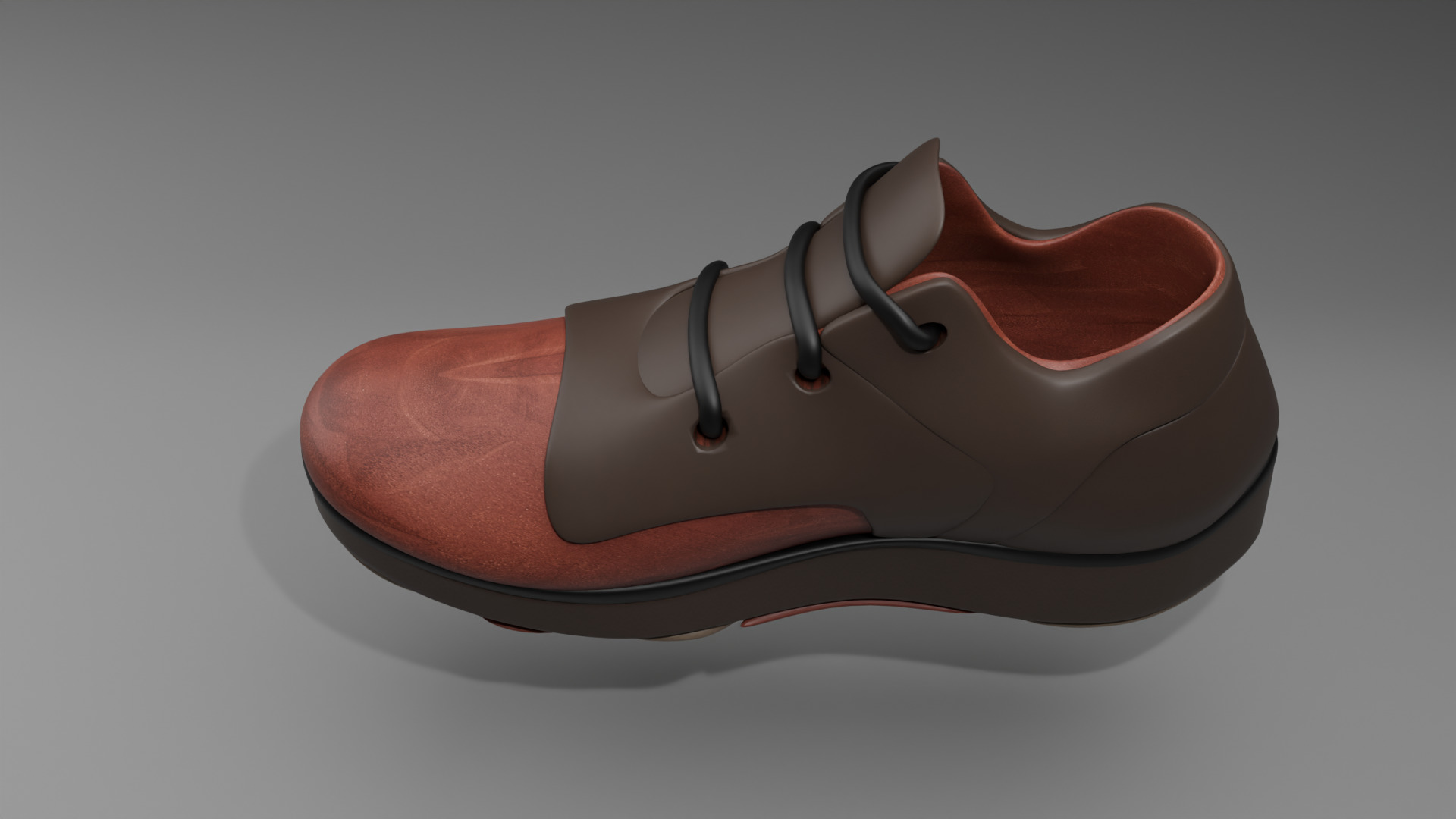 Modern Casual Leather Shoe Low Poly 3D Model Low-poly 3D model_6