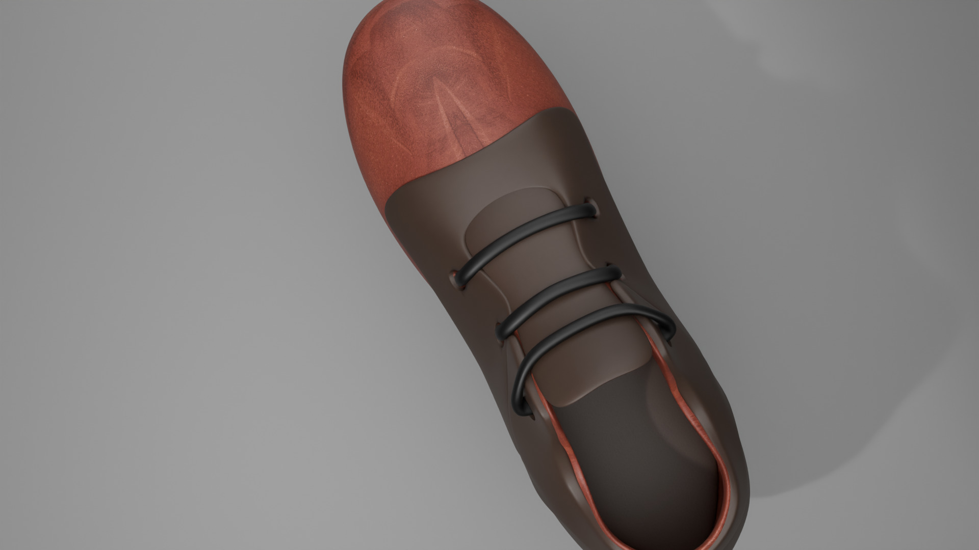 Modern Casual Leather Shoe Low Poly 3D Model Low-poly 3D model_5