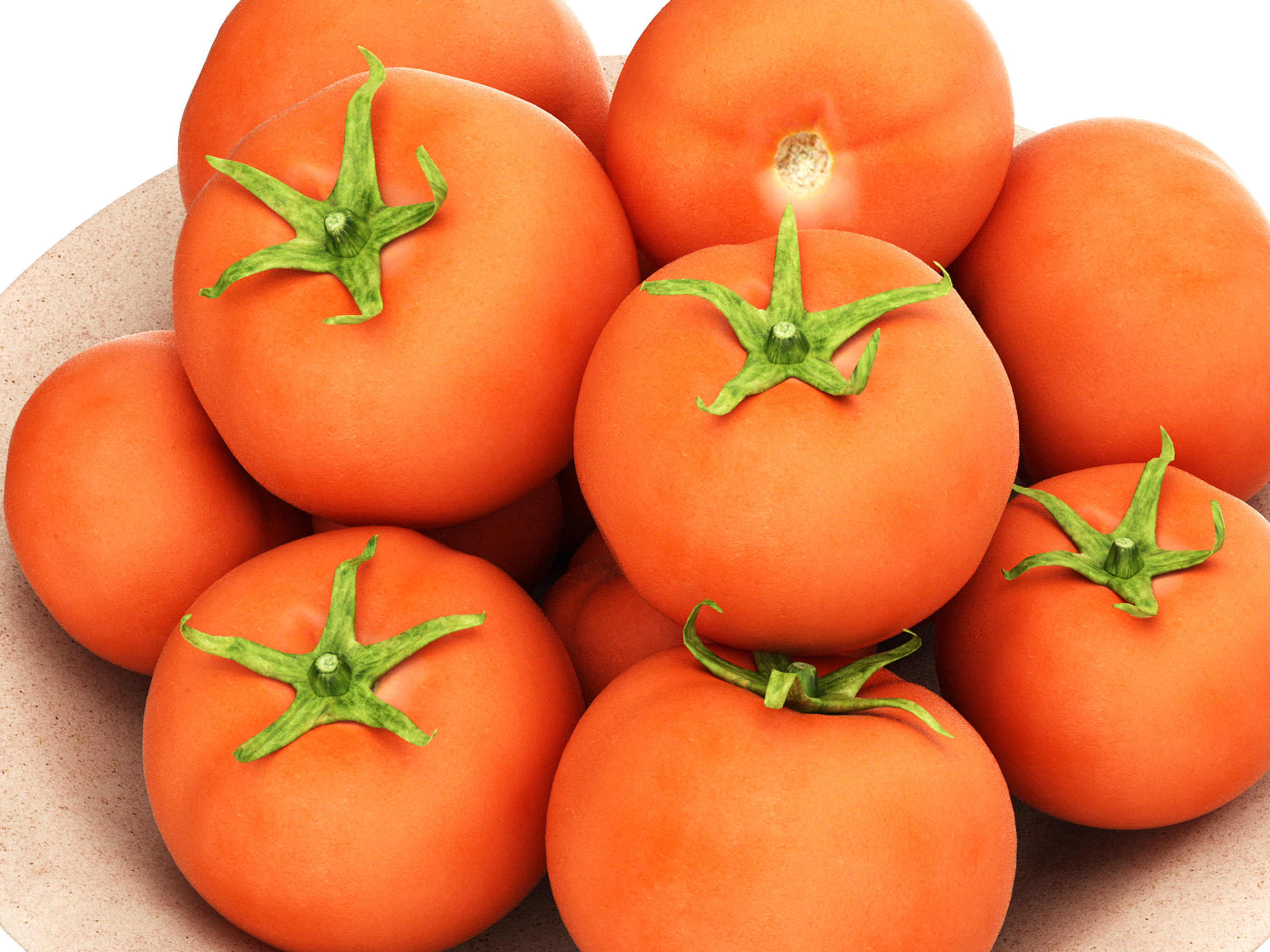 tomato Low-poly 3D model_4