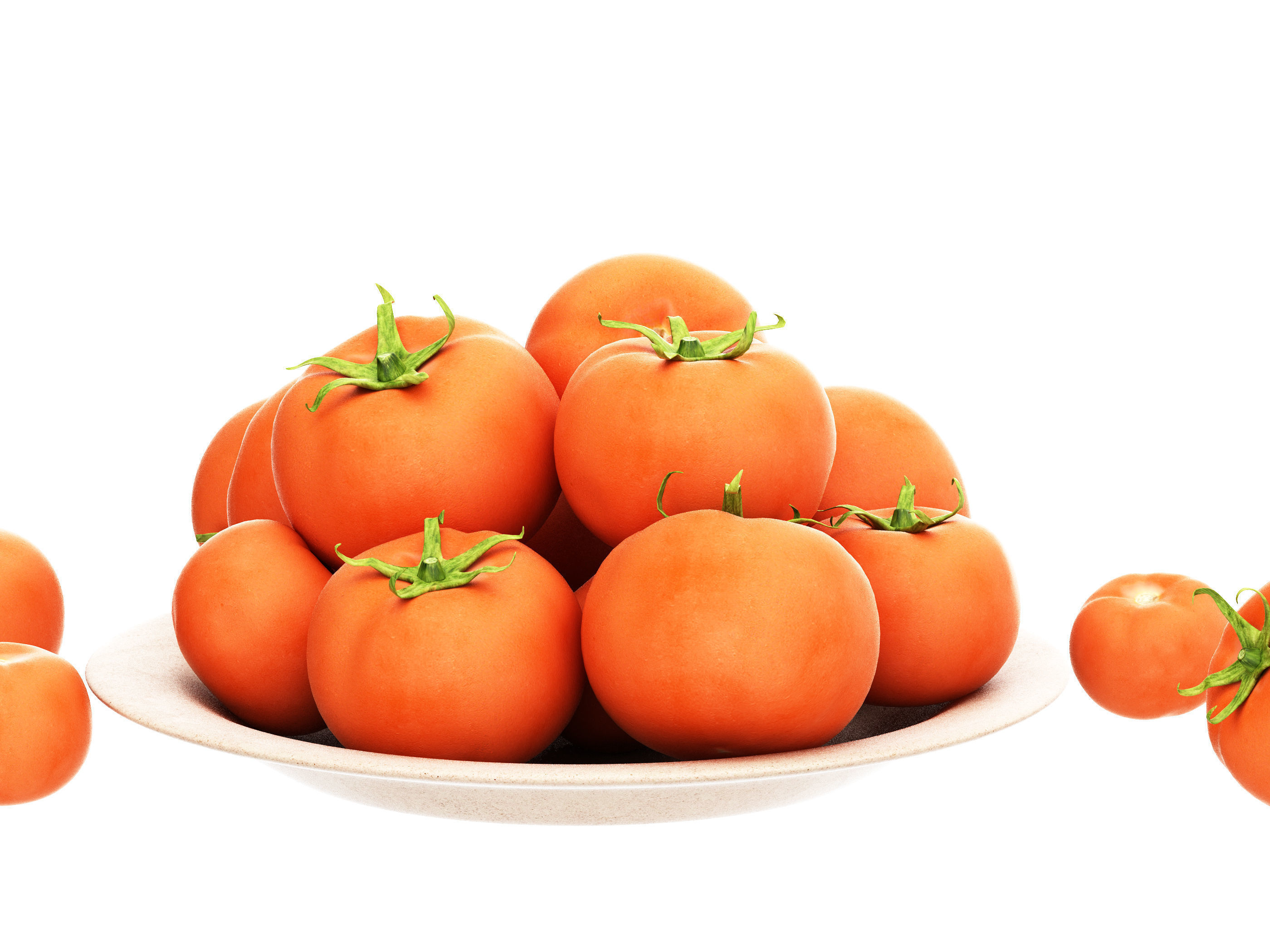 tomato Low-poly 3D model_10