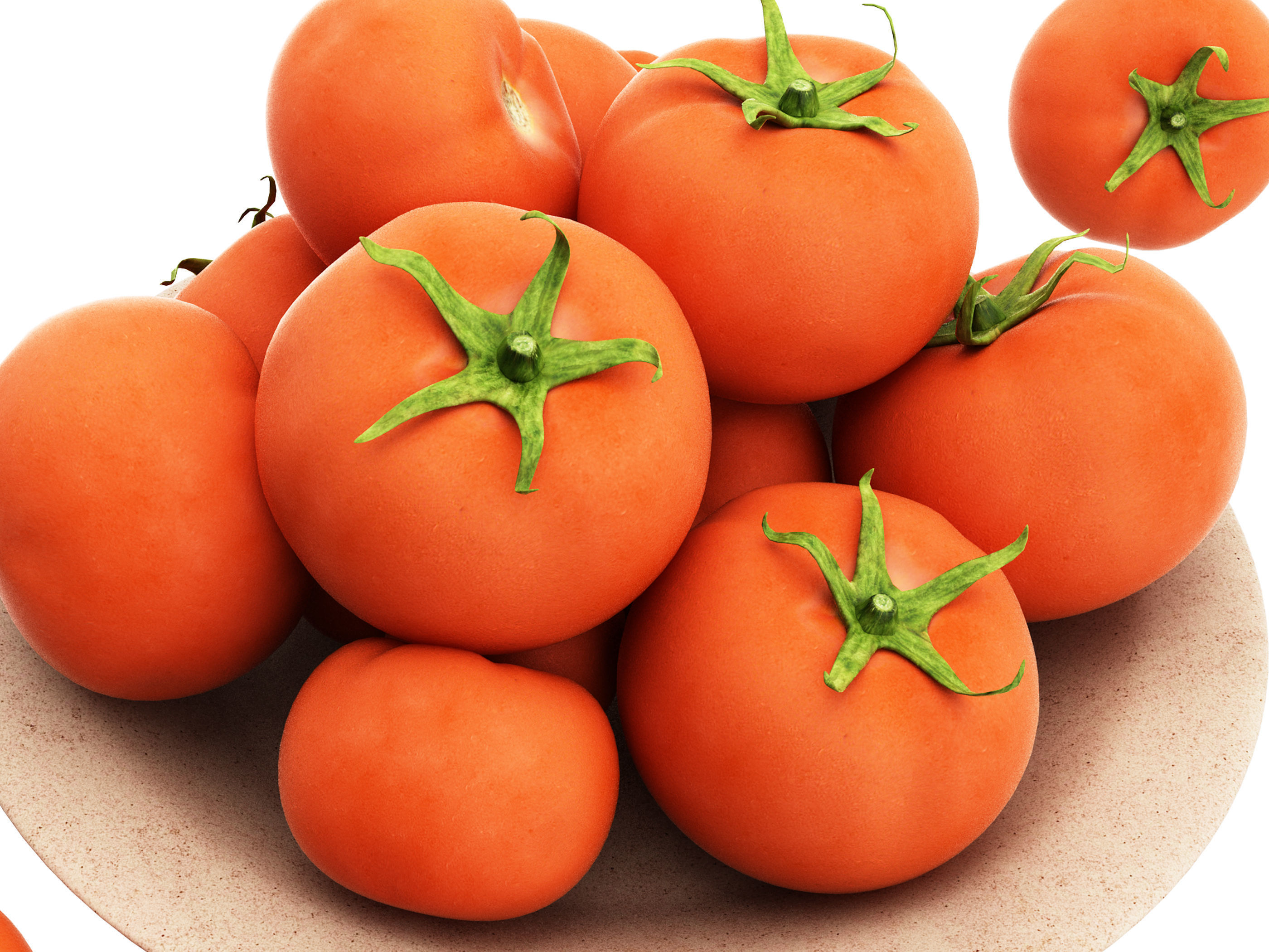 tomato Low-poly 3D model_2