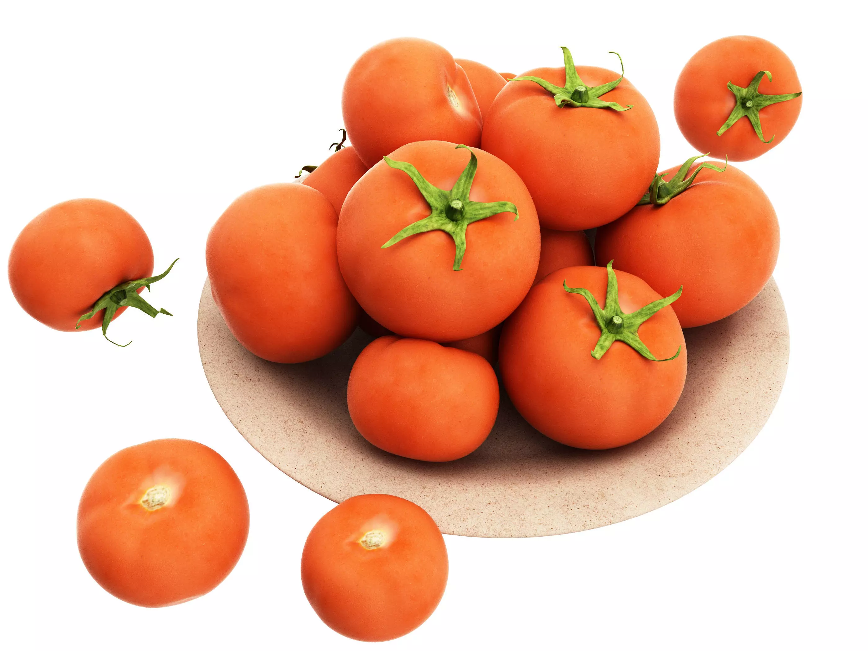 tomato Low-poly 3D model_0
