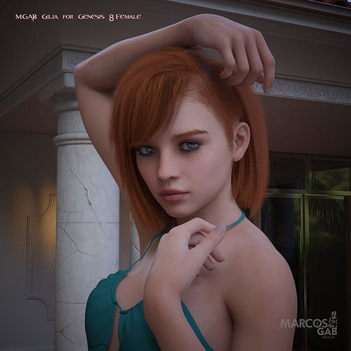 MGAB Gilia for Genesis 8 Female 3D model