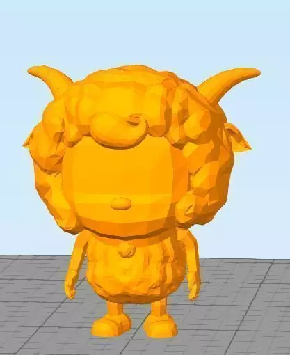 sheep horned Free 3D model_0