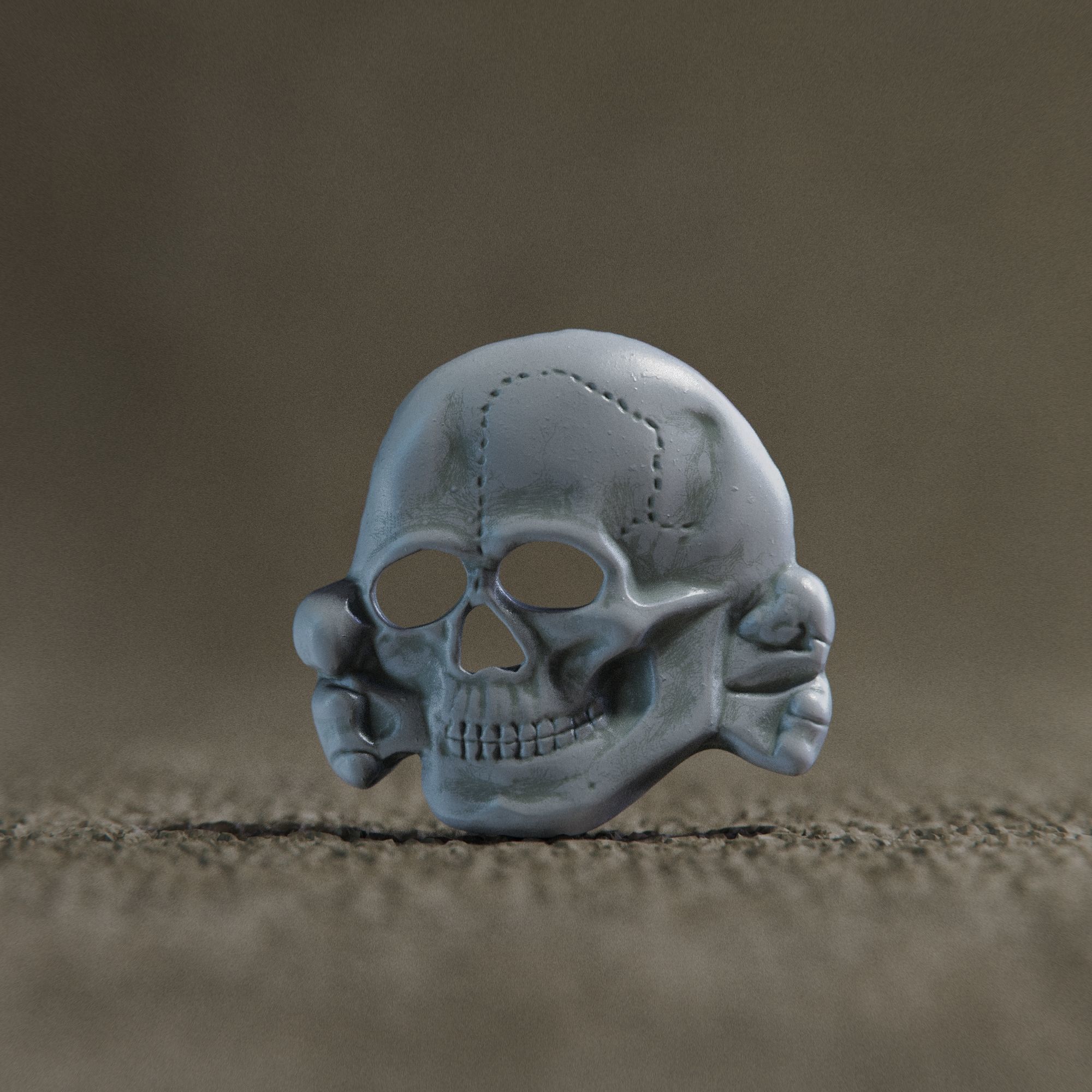 skull 3D print model_1