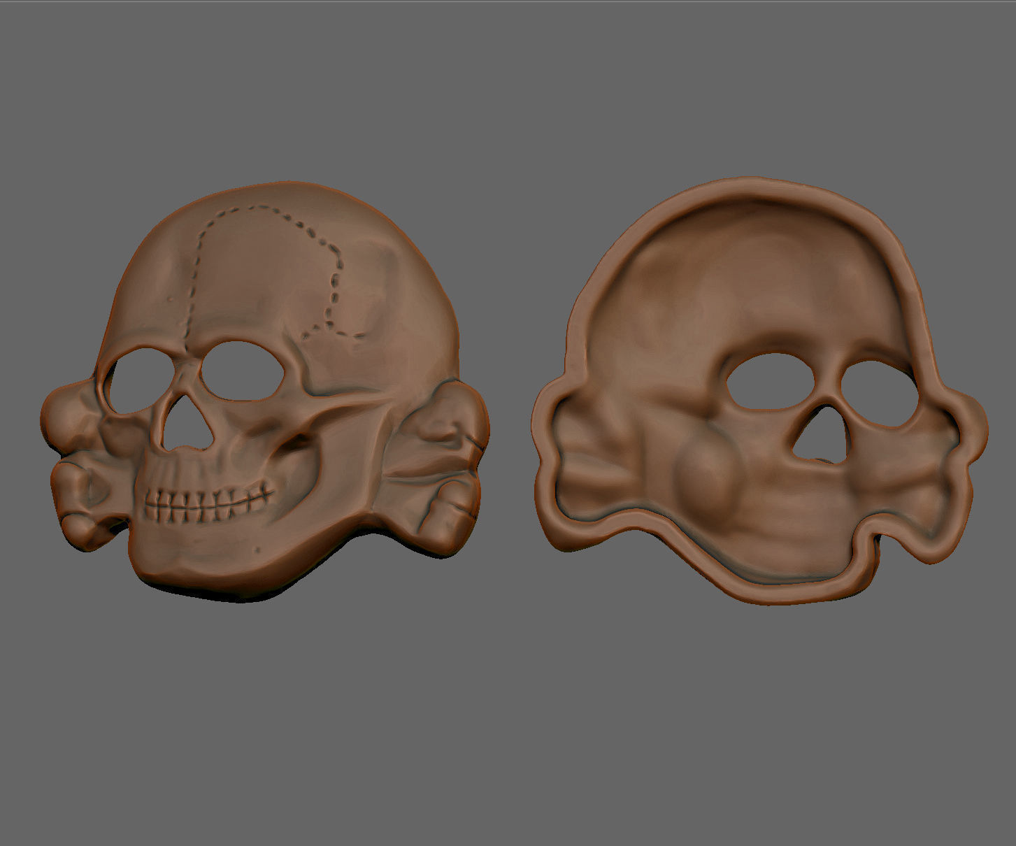 skull 3D print model_2