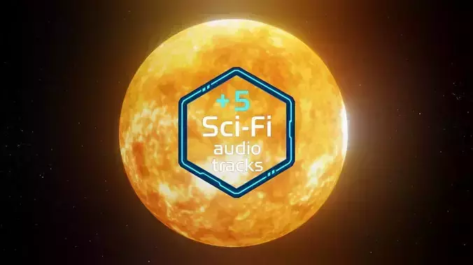 Photorealistic Sun High-Res Textures and Sci-Fi Music Pack Low-poly 3D model Photorealistic Sun High-Res Textures and Sci-Fi Music Pack Low-poly 3D model