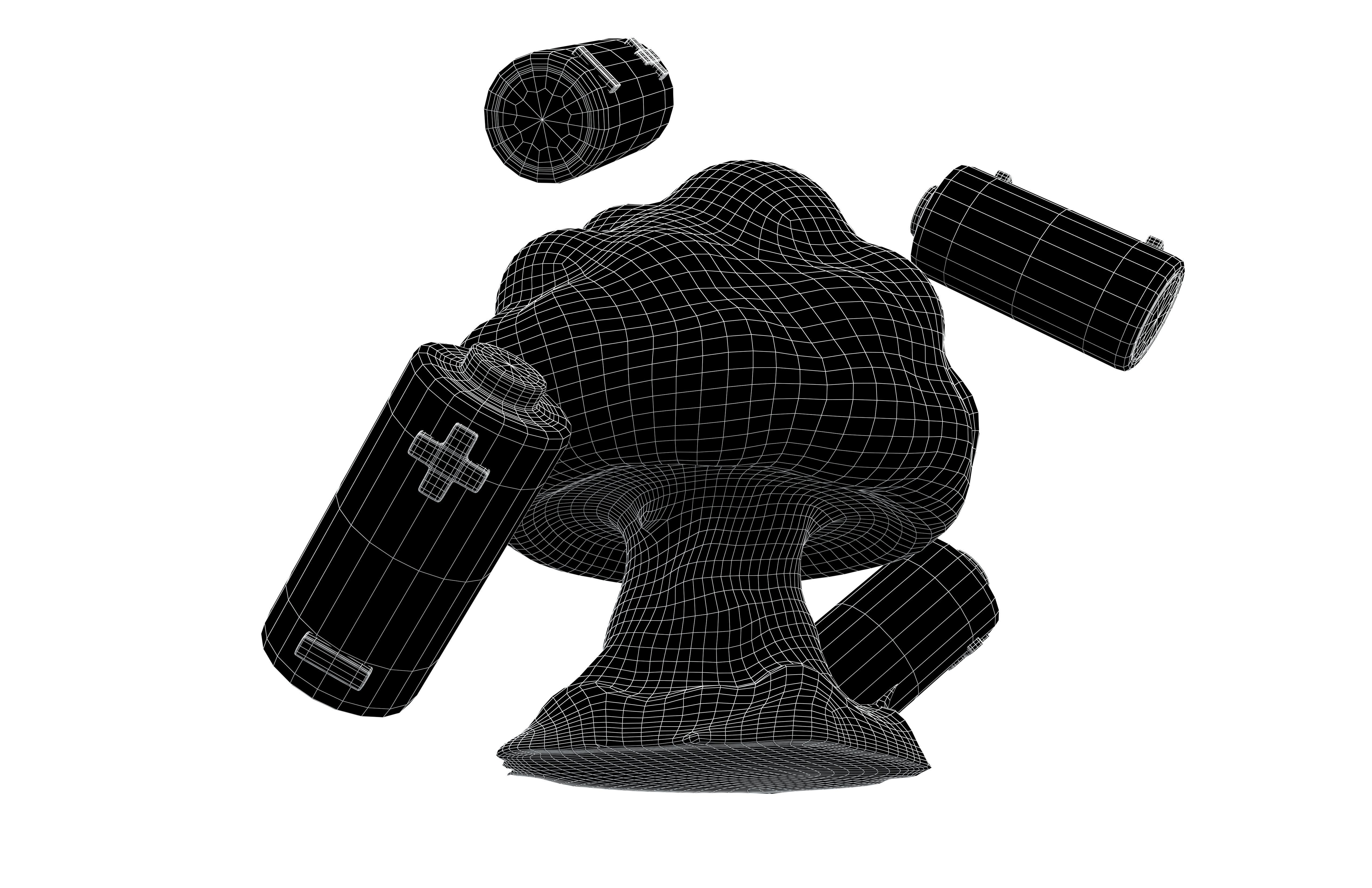 Battery Explosion Icon v1 003 Low-poly 3D model_7