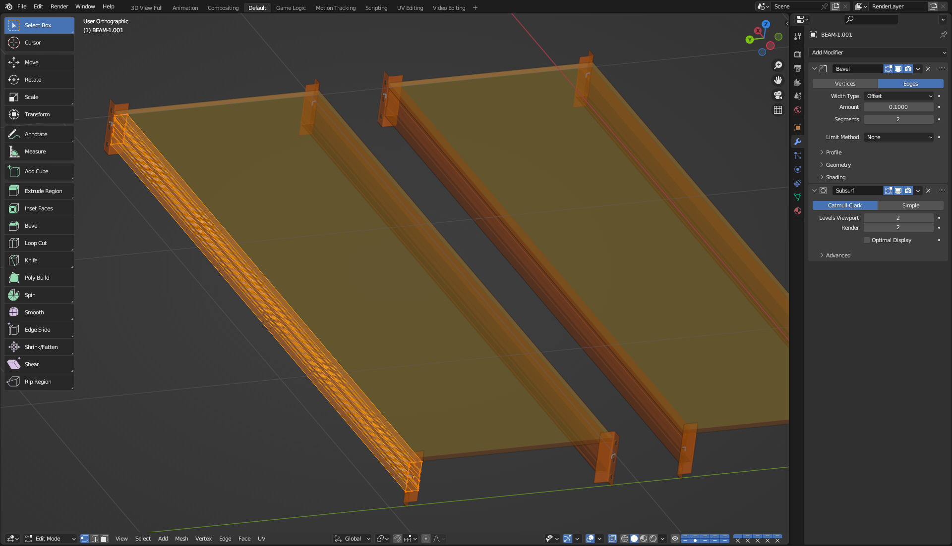 Pallet Racking System 3D model_23