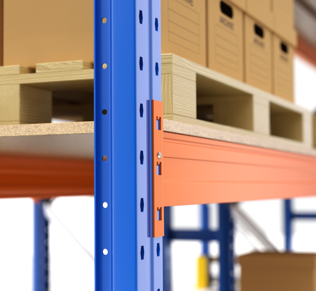 Pallet Racking System 3D model_11