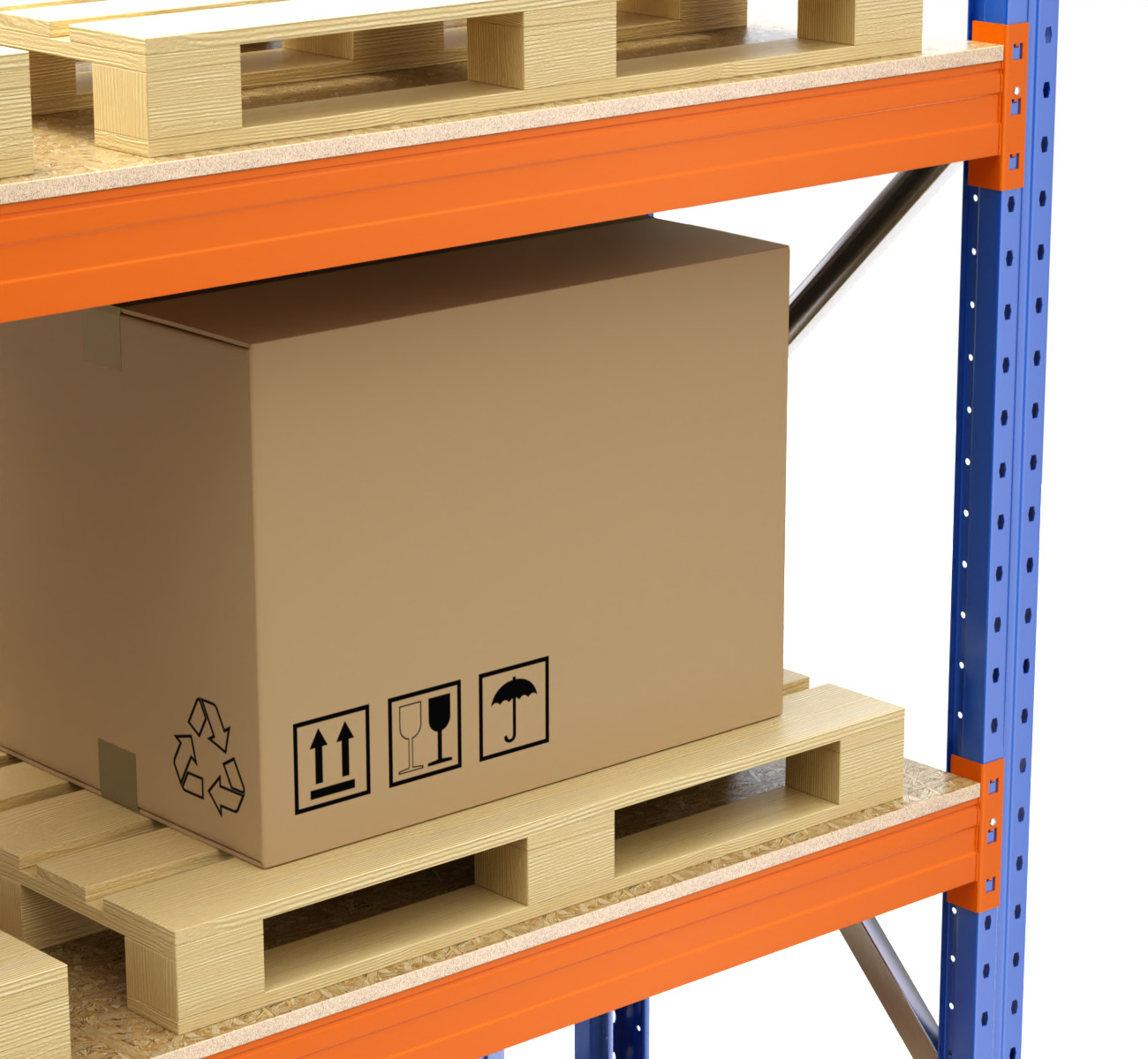 Pallet Racking System 3D model_8