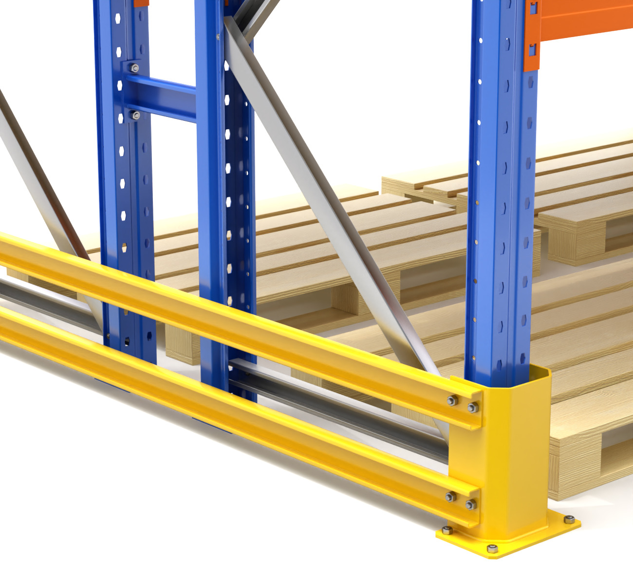 Pallet Racking System 3D model_7