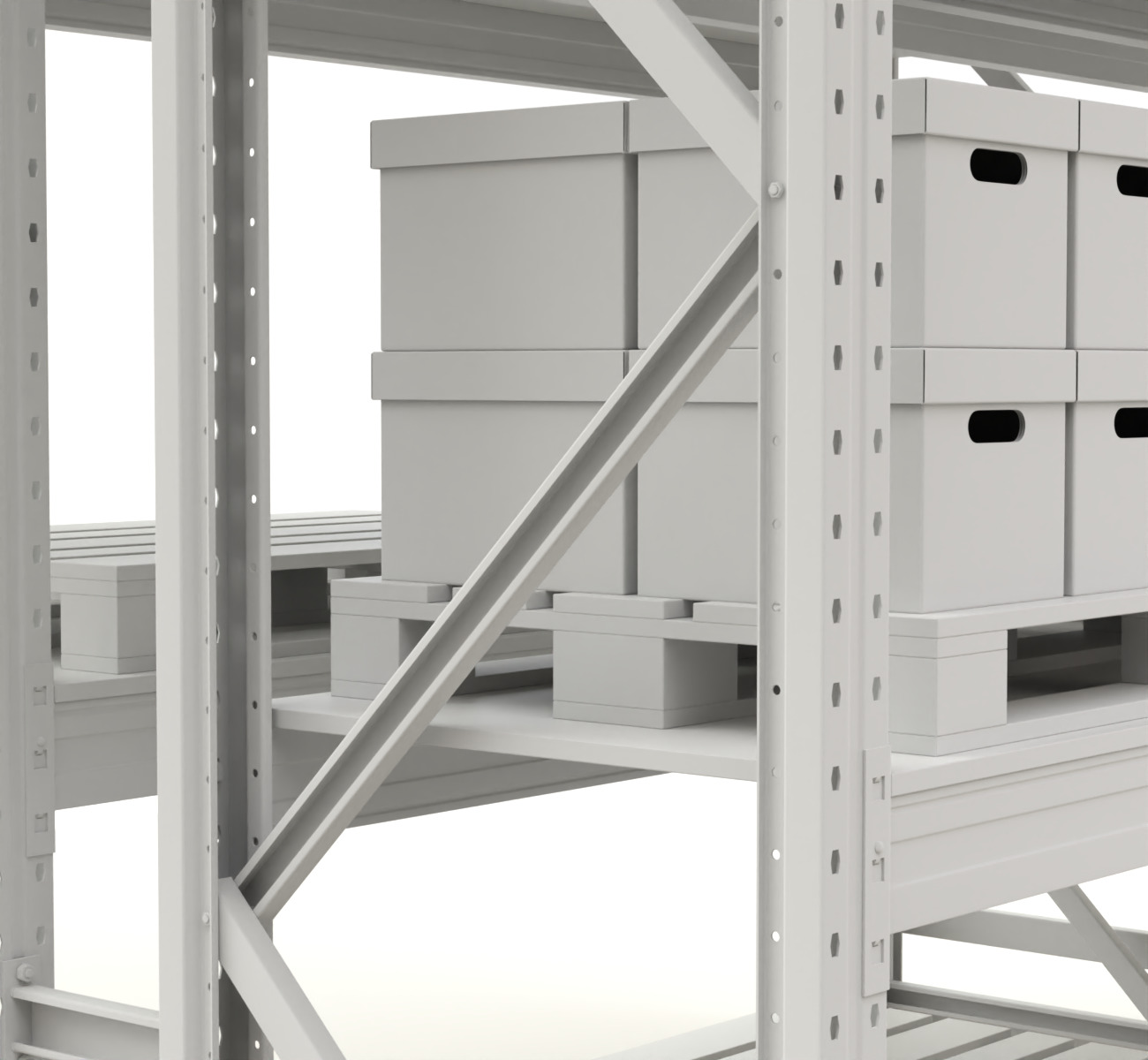 Pallet Racking System 3D model_15