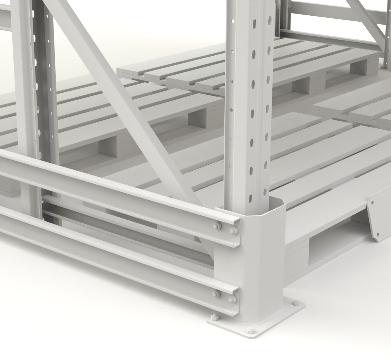 Pallet Racking System 3D model_16