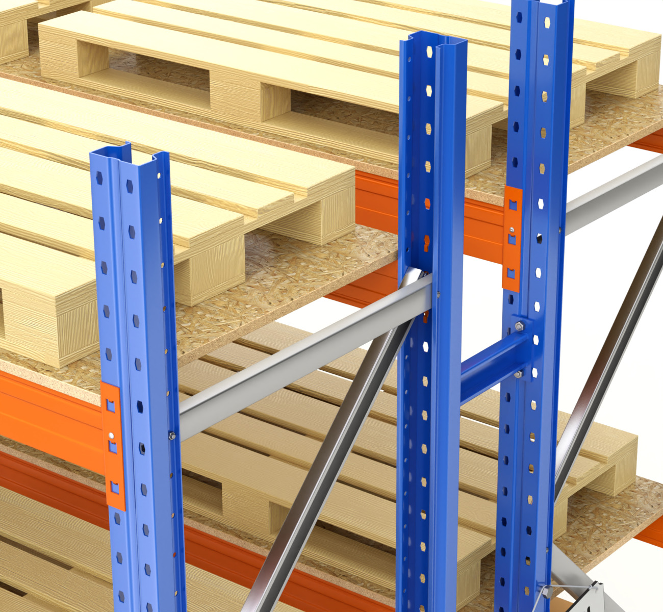 Pallet Racking System 3D model_9