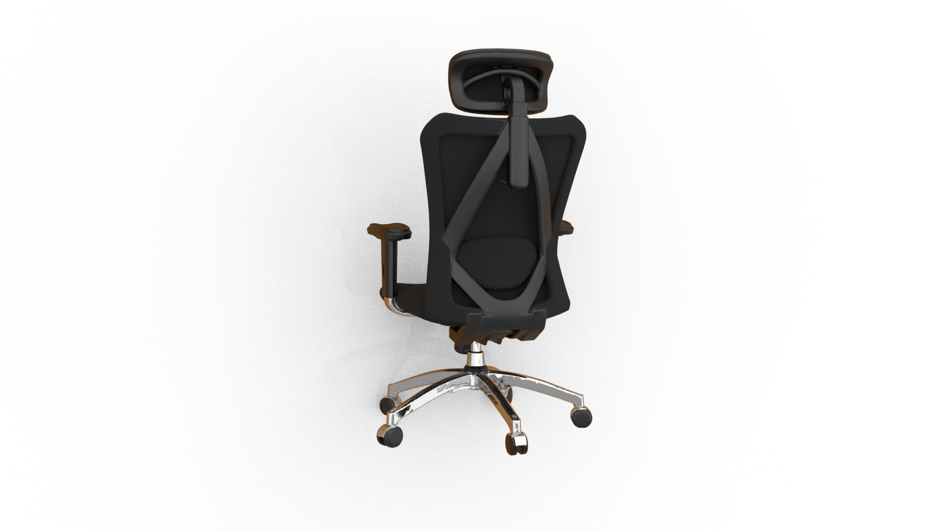 Office computer game chair 05 3D model_2