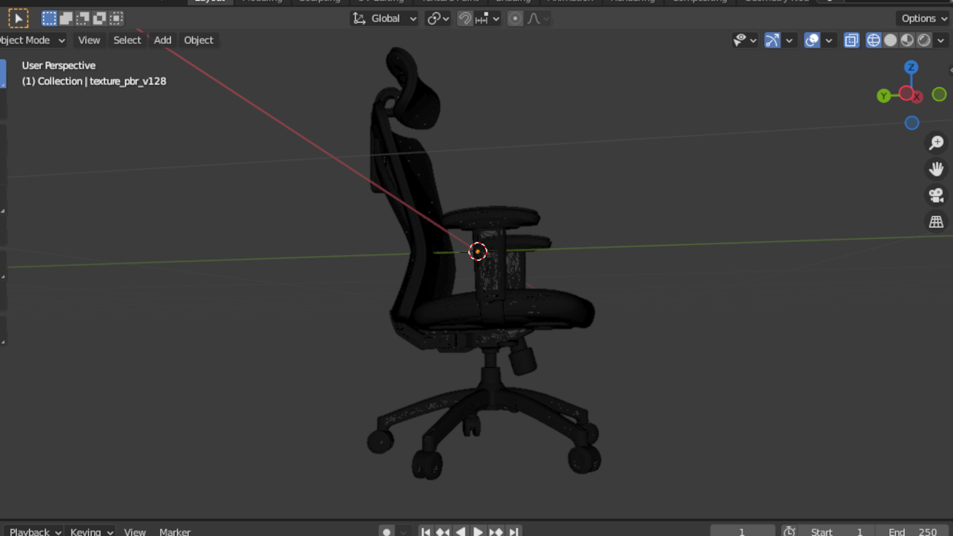 Office computer game chair 05 3D model_10