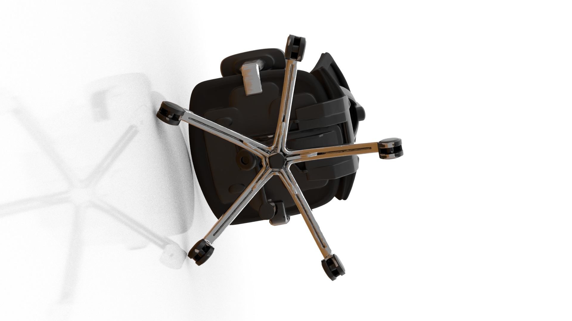 Office computer game chair 05 3D model_3