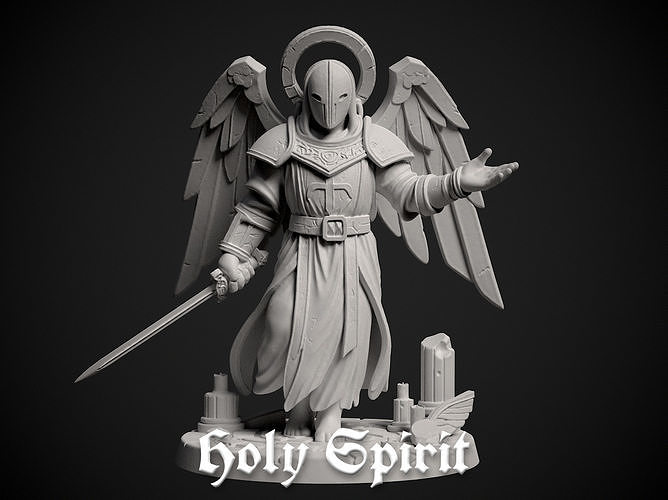 Miniature of a Holy Spirit - 3d print model 3D print model