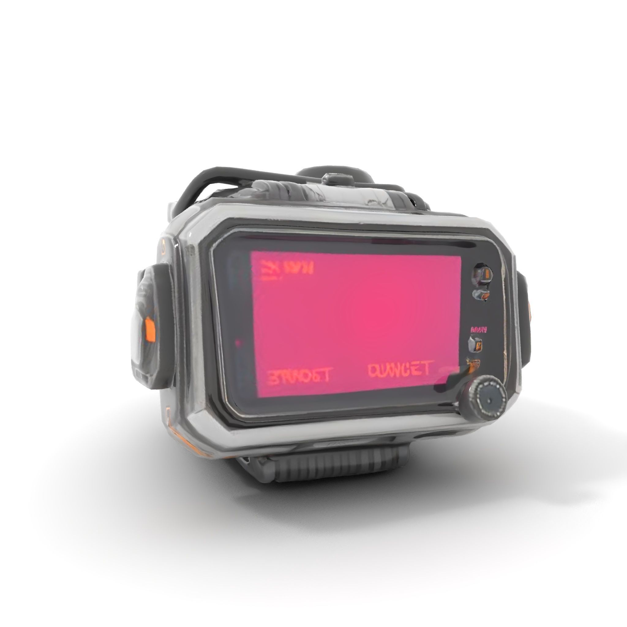 Futuristic Wrist Device Model Pack with Display Low-poly 3D model_6