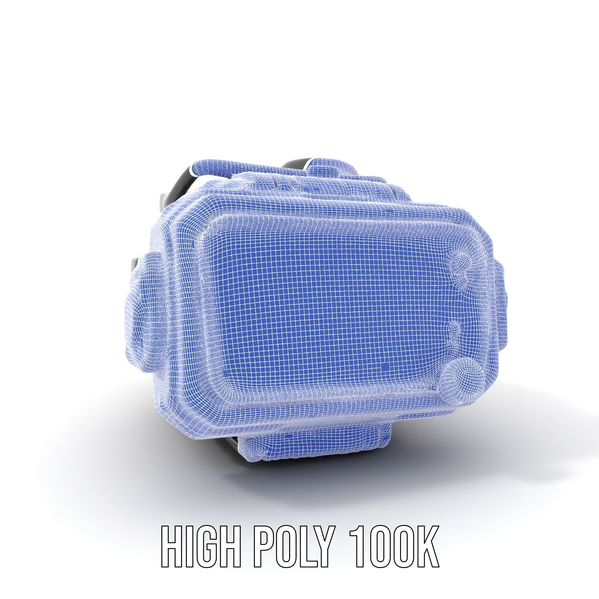 Futuristic Wrist Device Model Pack with Display Low-poly 3D model_4