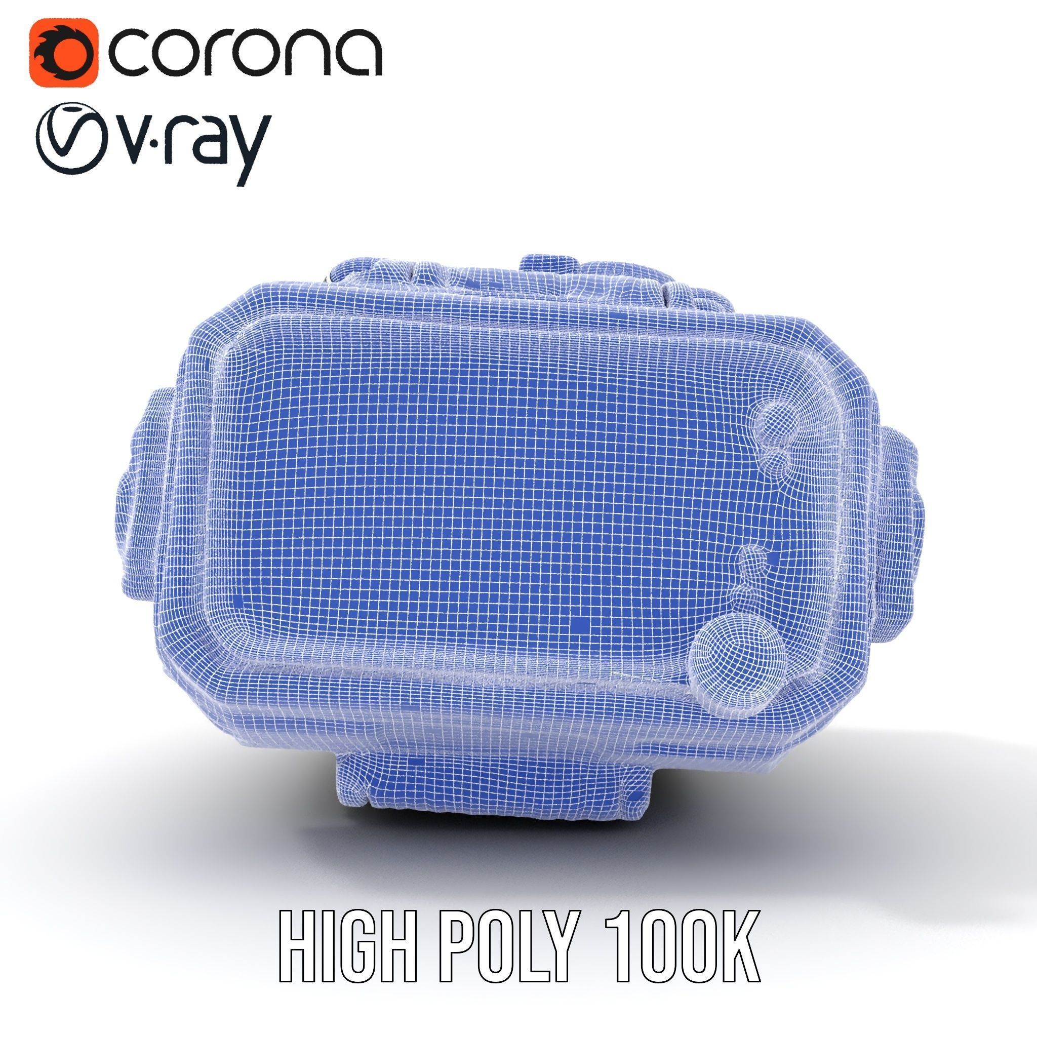 Futuristic Wrist Device Model Pack with Display Low-poly 3D model_34