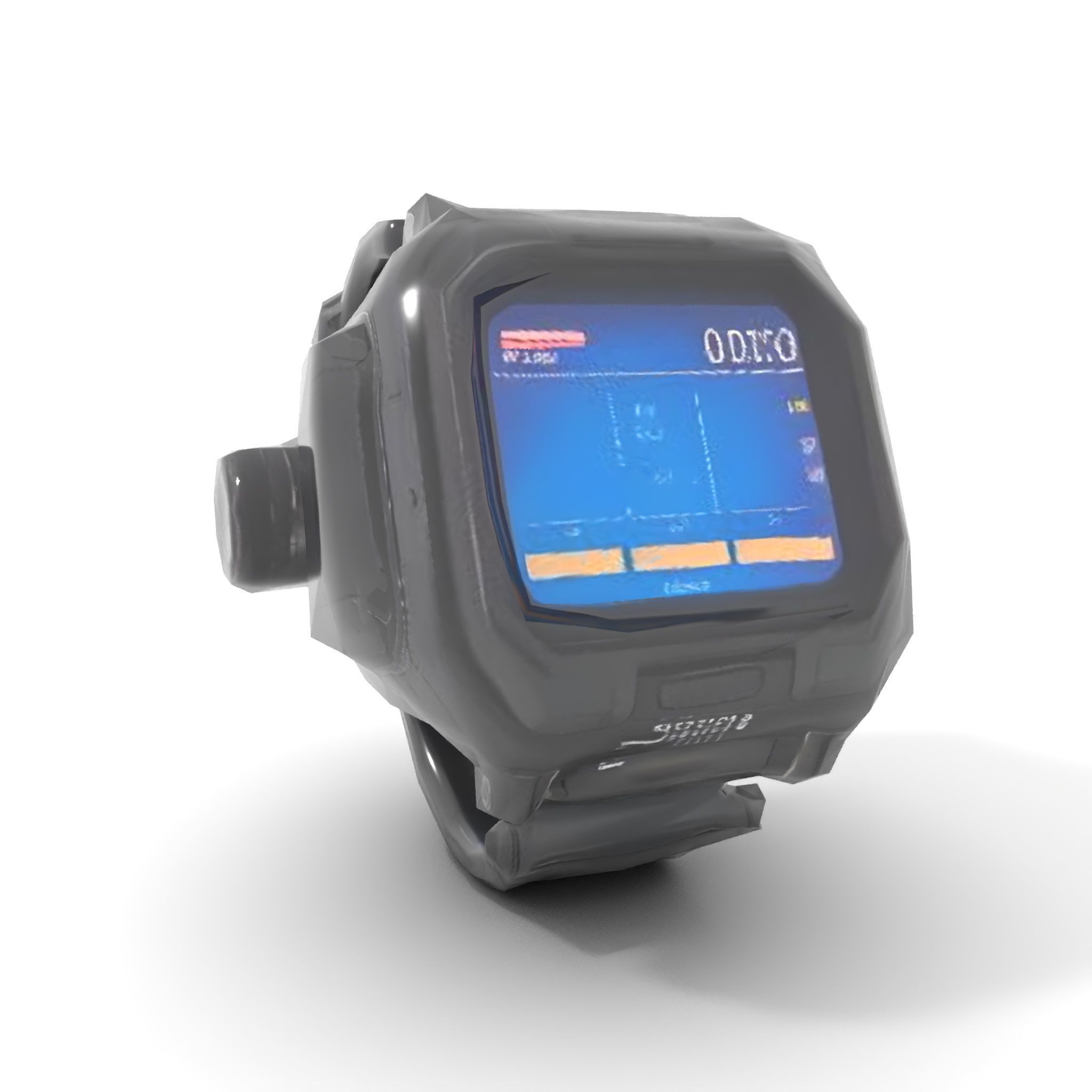 Tactical Digital Watch Model Pack Low-poly 3D model_8