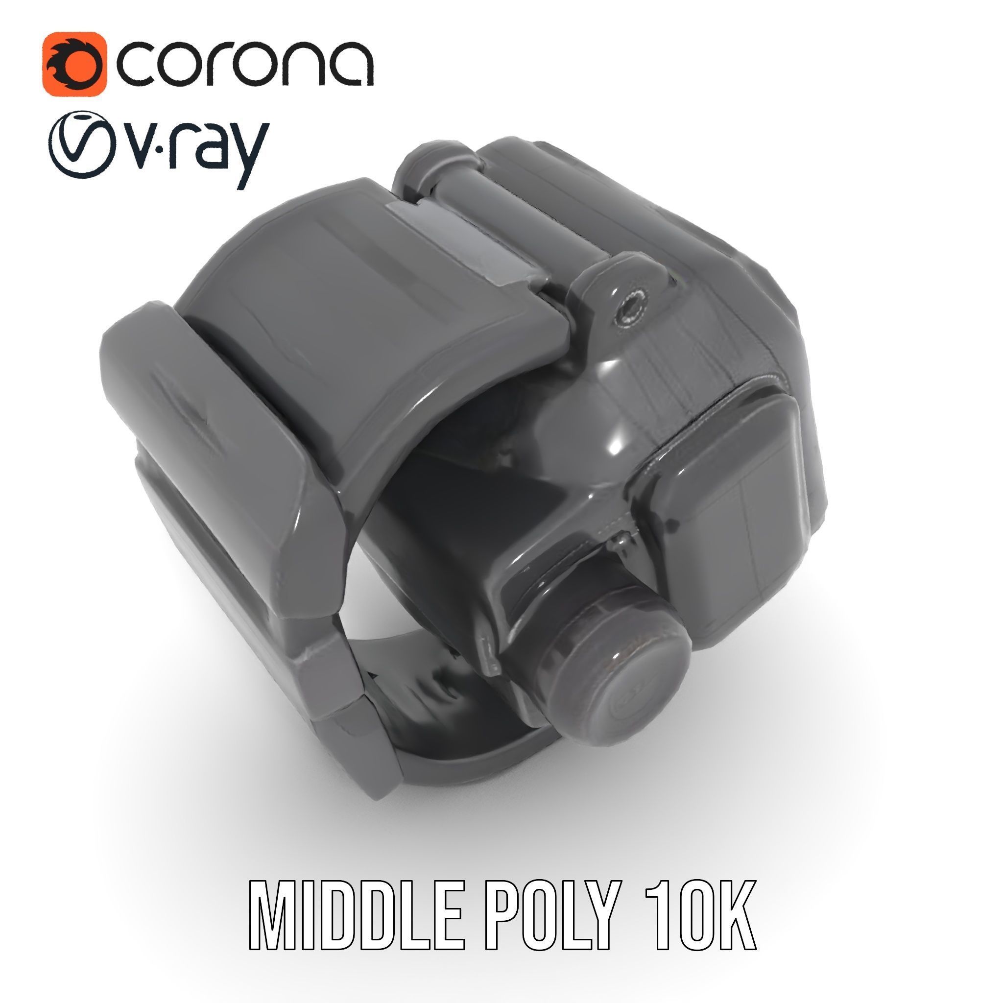 Tactical Digital Watch Model Pack Low-poly 3D model_6