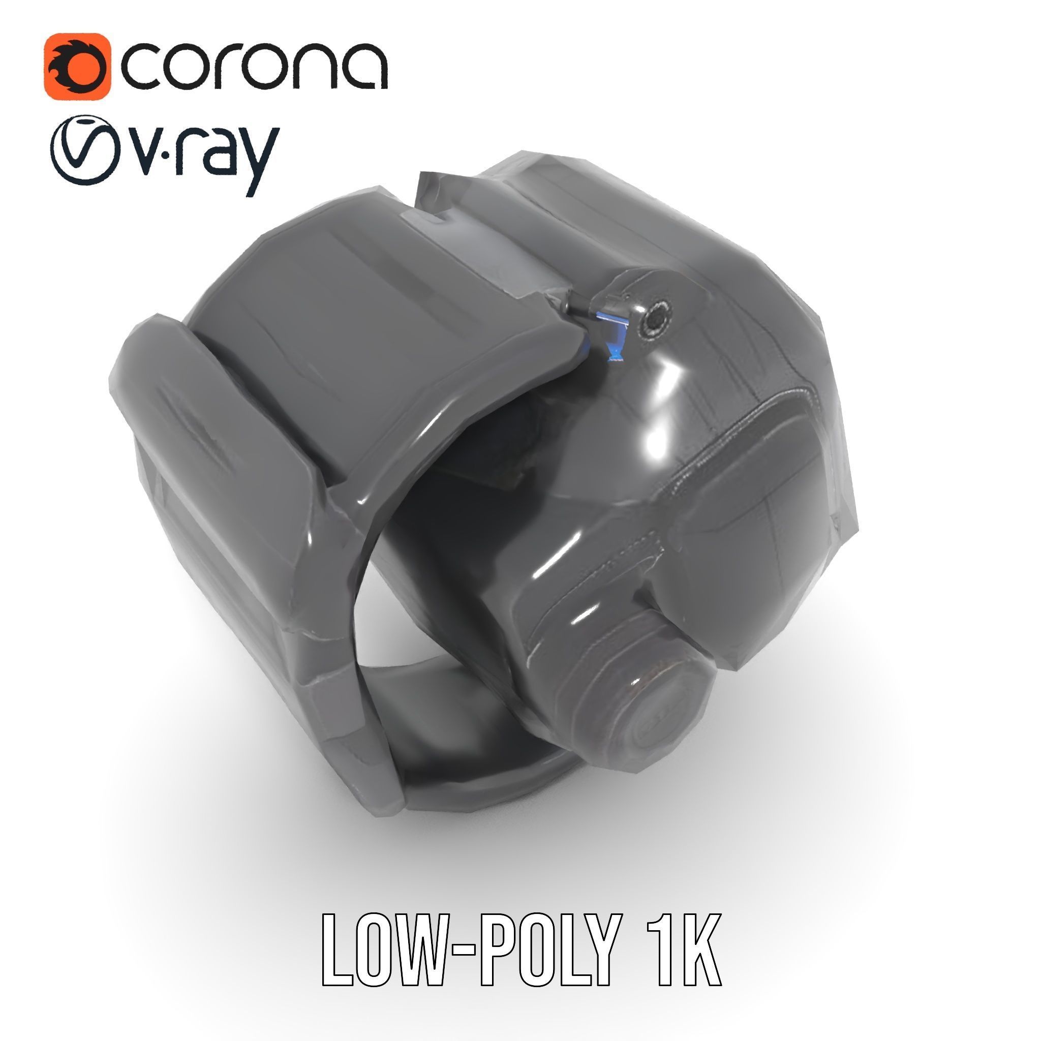 Tactical Digital Watch Model Pack Low-poly 3D model_17