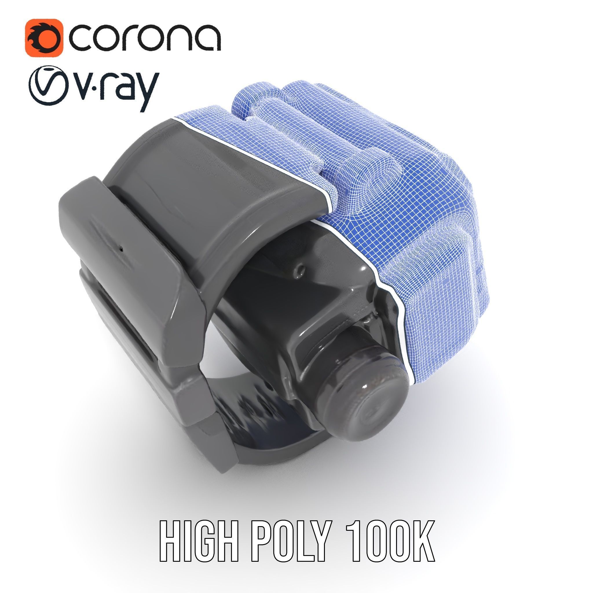 Tactical Digital Watch Model Pack Low-poly 3D model_34