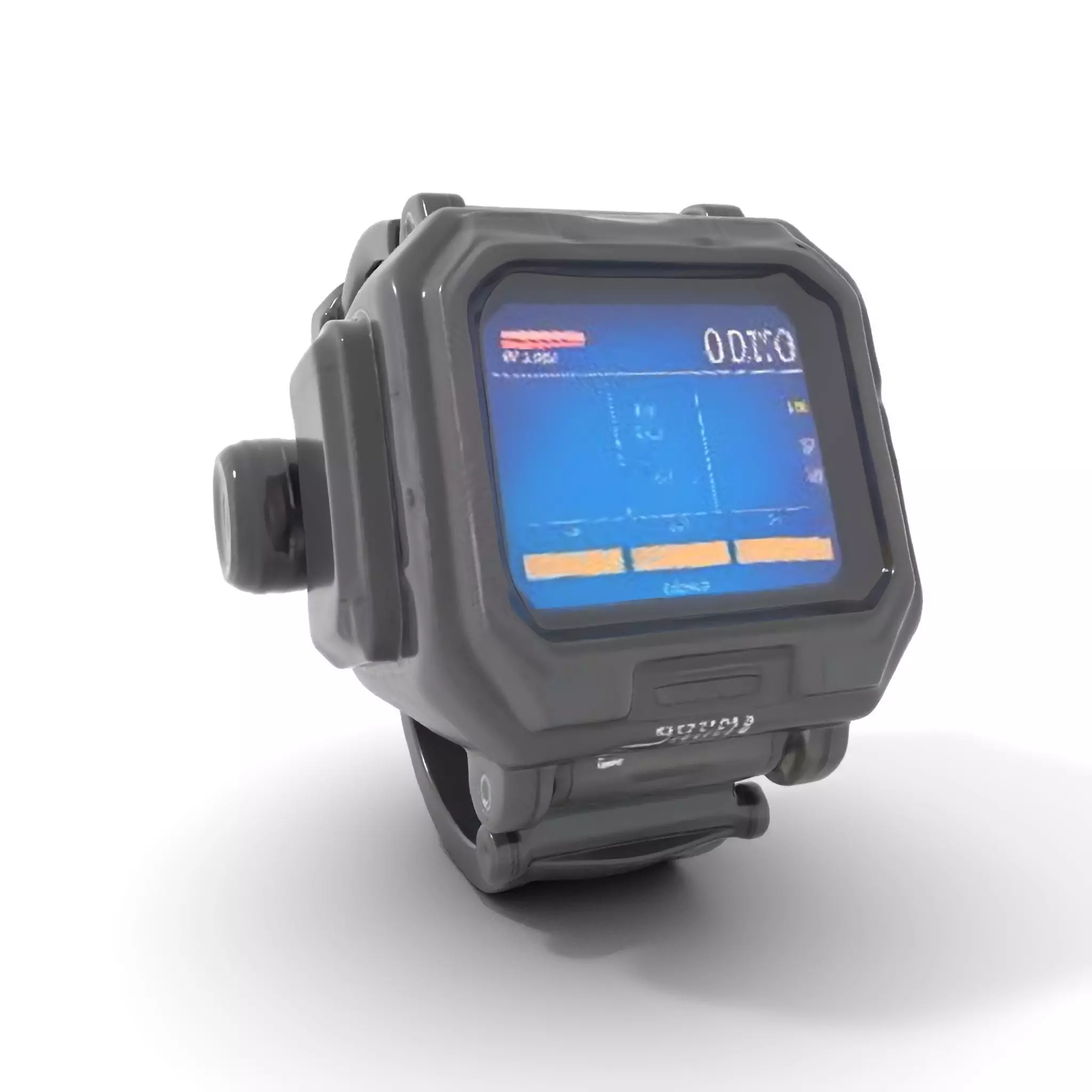 Tactical Digital Watch Model Pack Low-poly 3D model_0