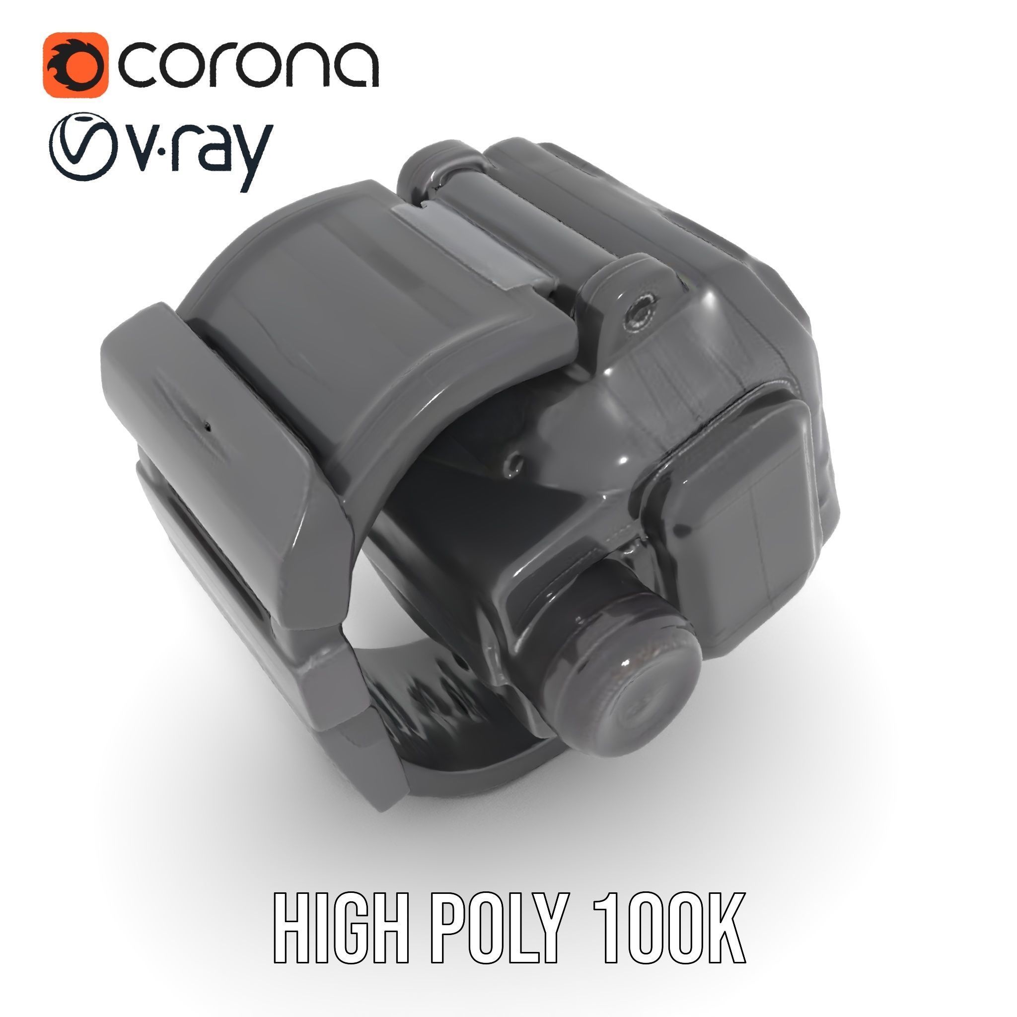 Tactical Digital Watch Model Pack Low-poly 3D model_23