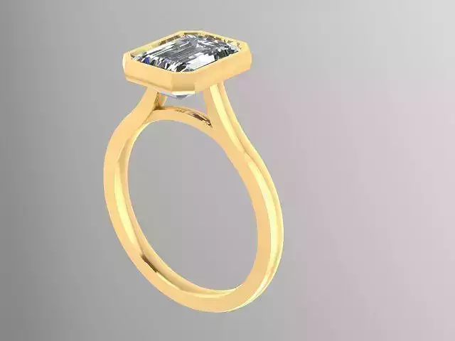 Diamond classic Ring to print 3 Sizes