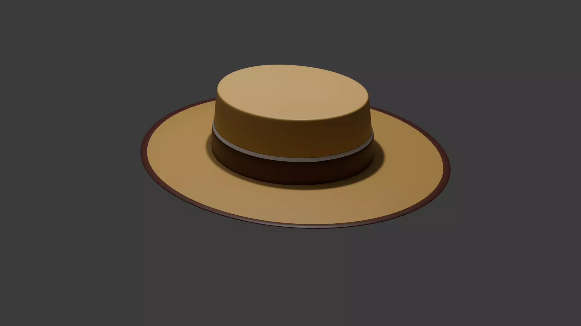 Stylized 3D Hat Model Game Ready Asset Low-poly 3D model_0