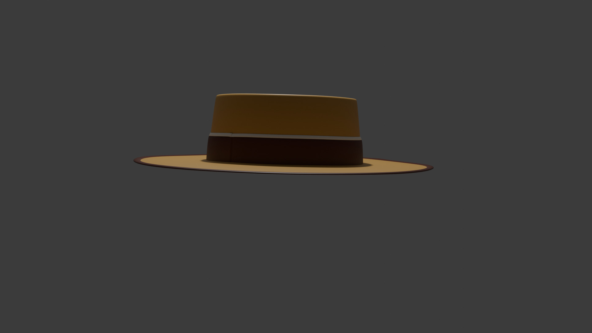 Stylized 3D Hat Model Game Ready Asset Low-poly 3D model_1