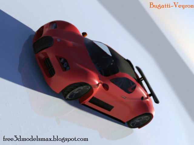 Bugatti-Veyron bugatti veyron sports car Free 3D model_2