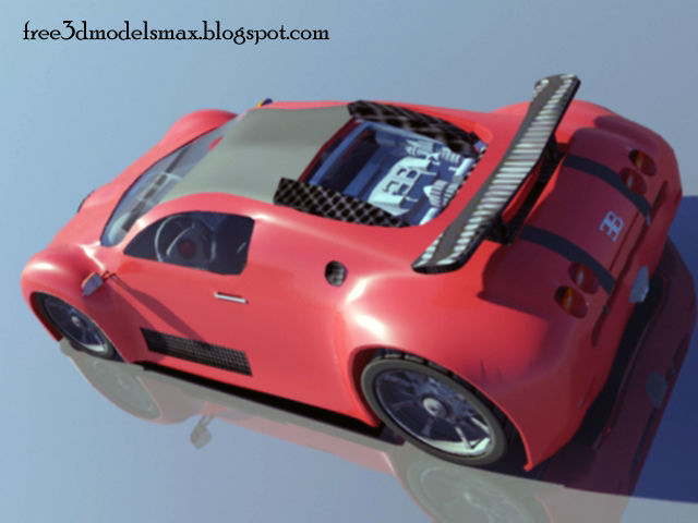 Bugatti-Veyron bugatti veyron sports car Free 3D model_1