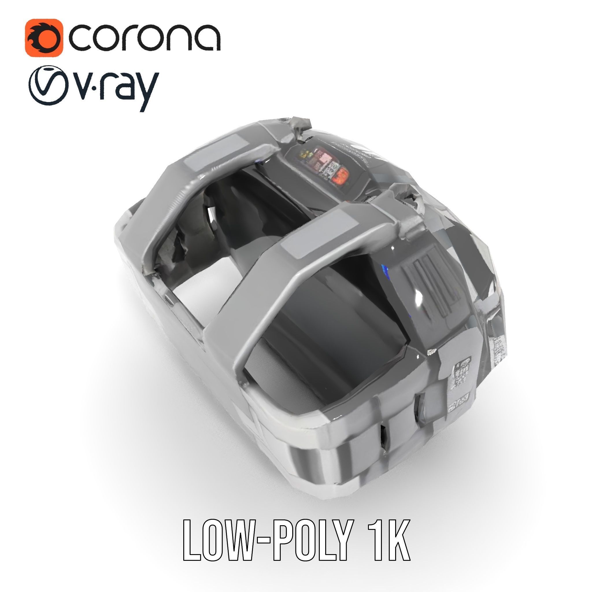 Futuristic Digital Watch Model Pack with HighDetail Display Low-poly 3D model_15