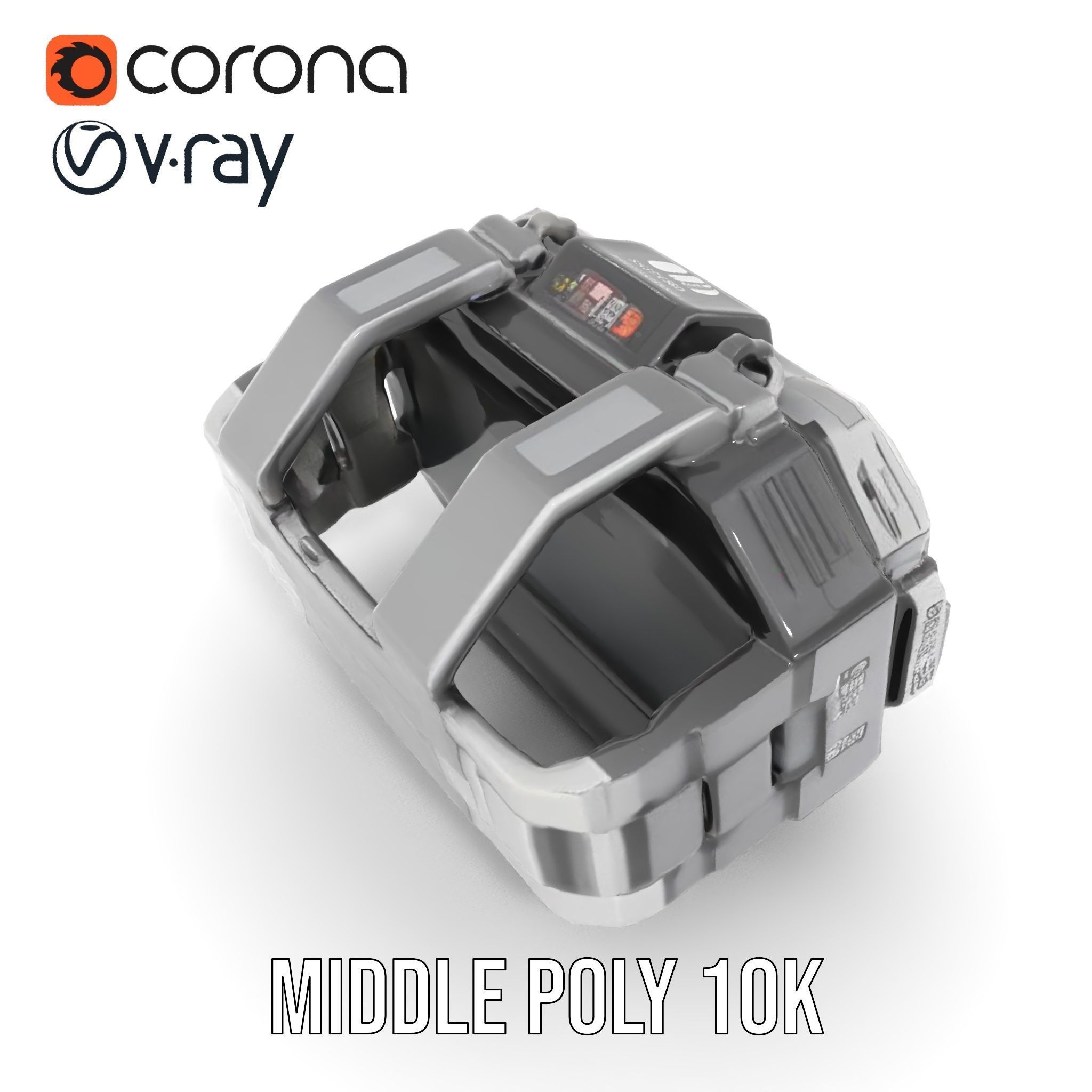 Futuristic Digital Watch Model Pack with HighDetail Display Low-poly 3D model_11