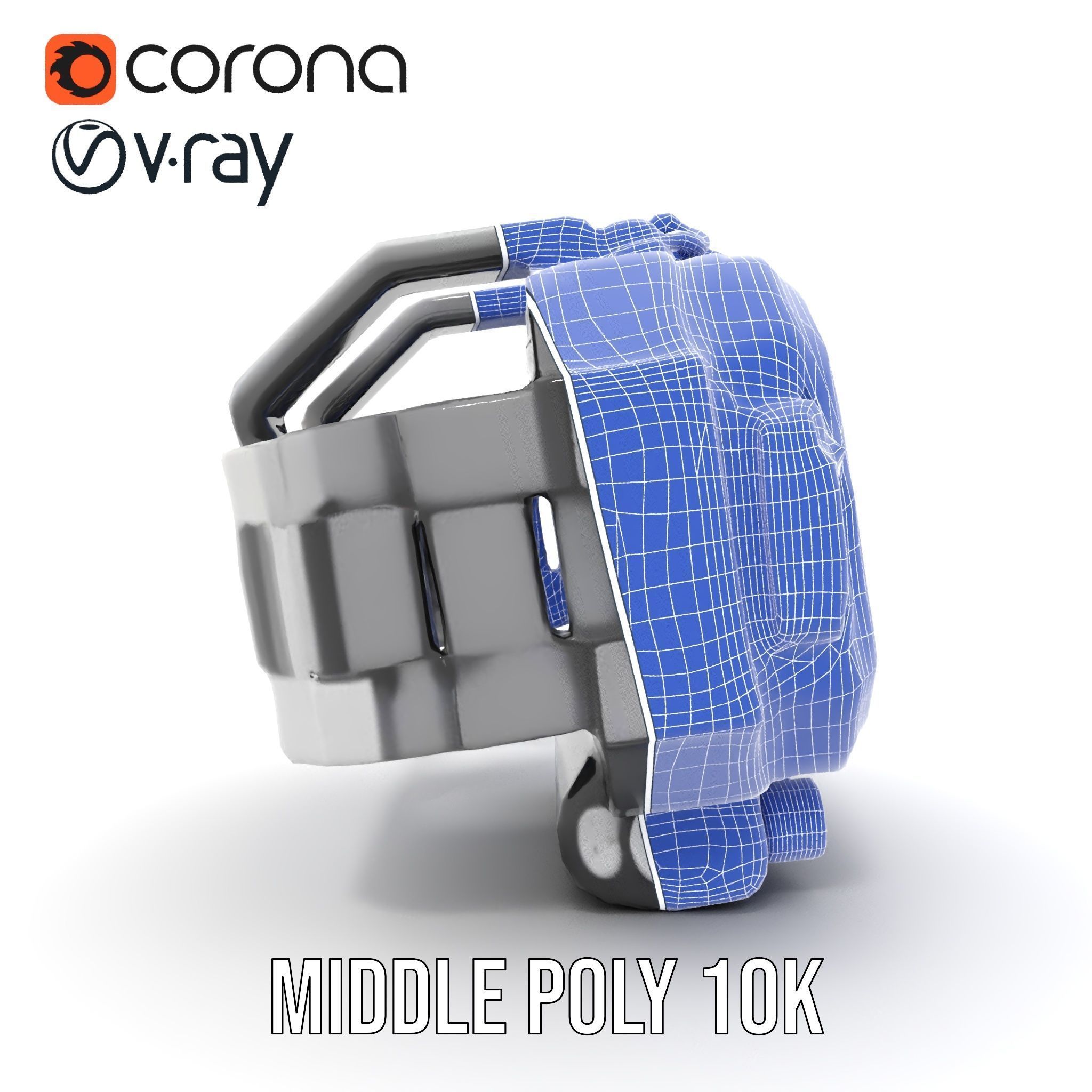 Futuristic Digital Watch Model Pack with HighDetail Display Low-poly 3D model_30