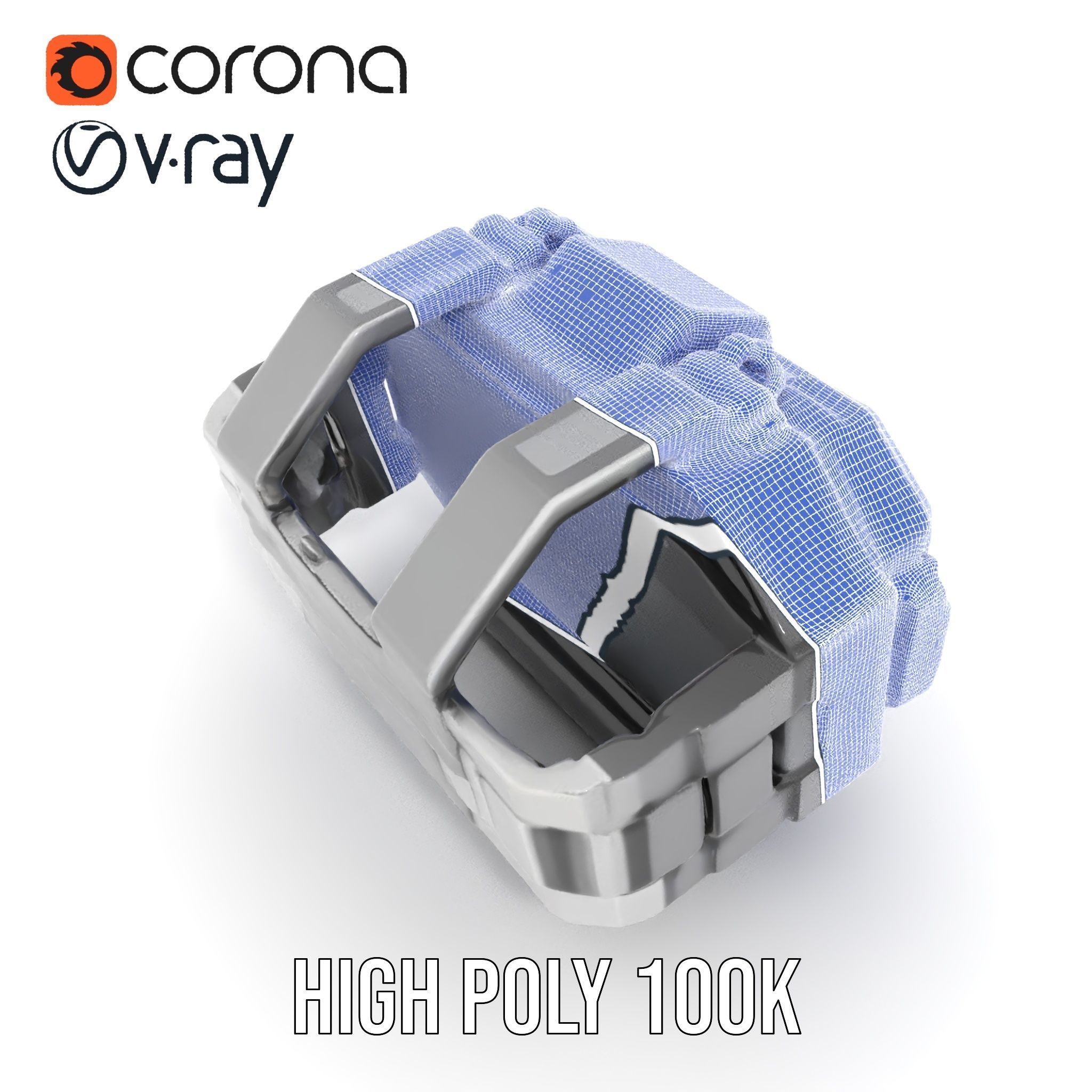 Futuristic Digital Watch Model Pack with HighDetail Display Low-poly 3D model_32