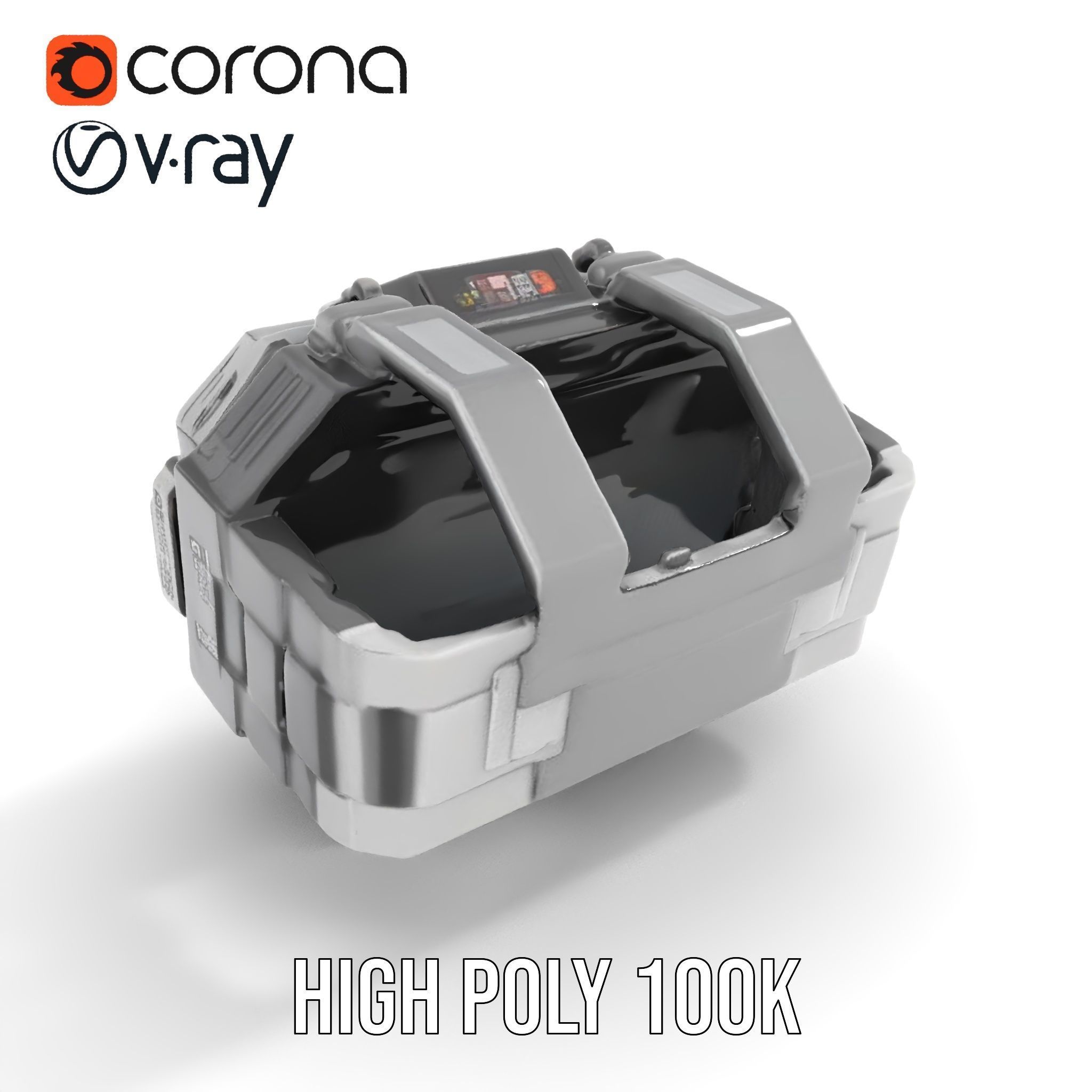 Futuristic Digital Watch Model Pack with HighDetail Display Low-poly 3D model_33