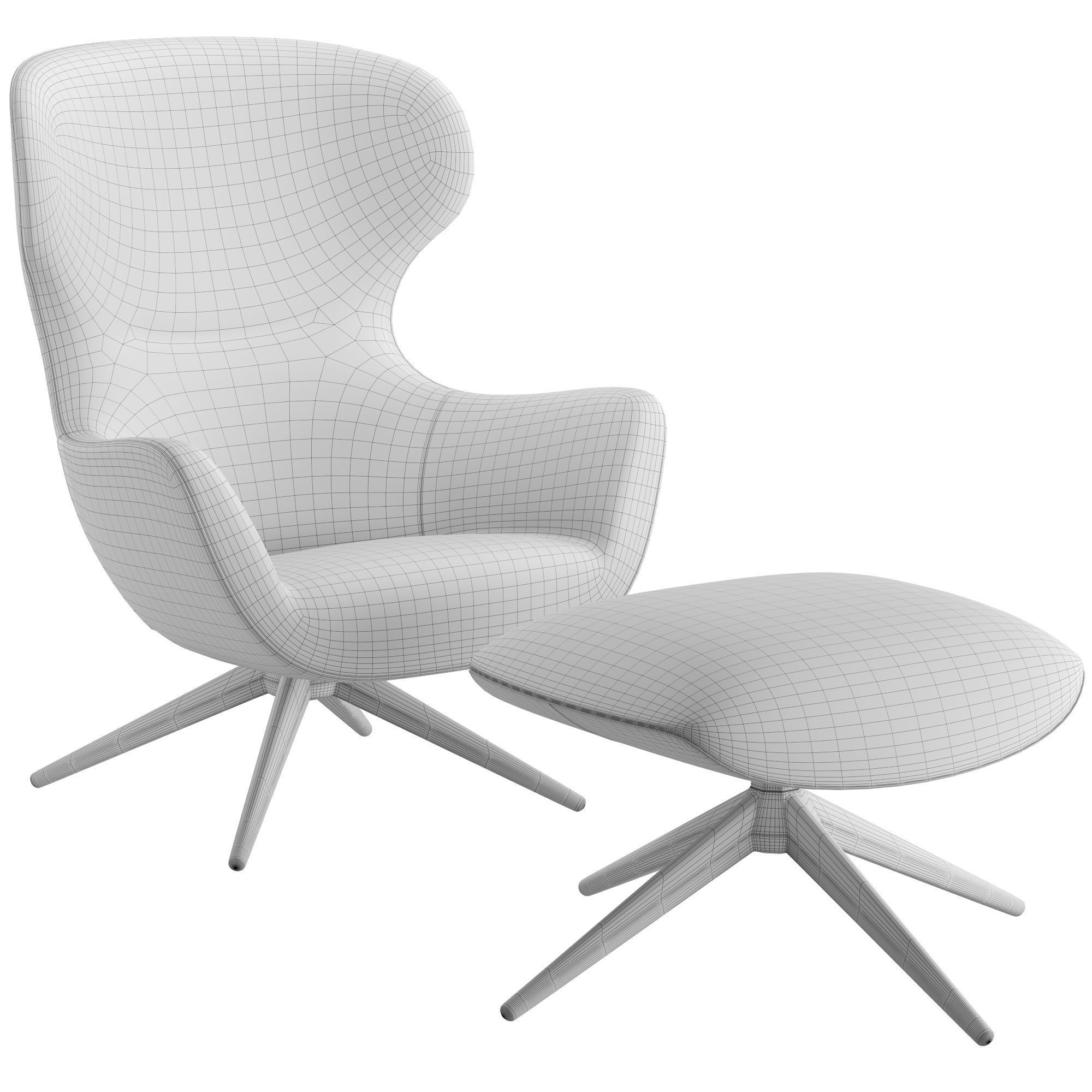 Mad Joker Armchair 3D model_6