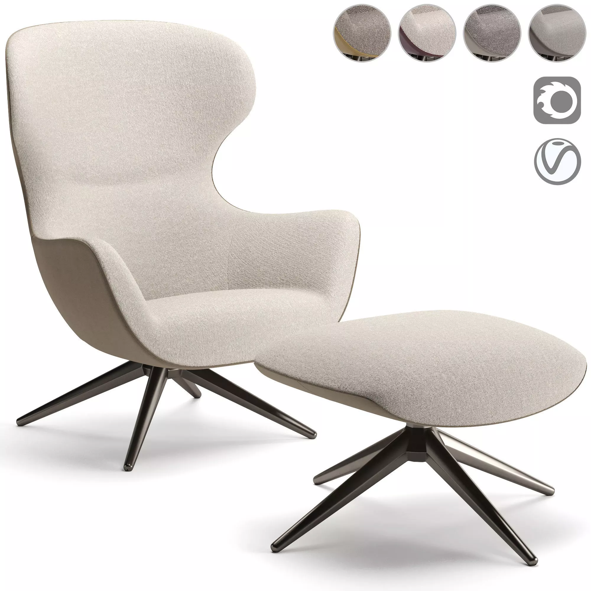 Mad Joker Armchair 3D model_0