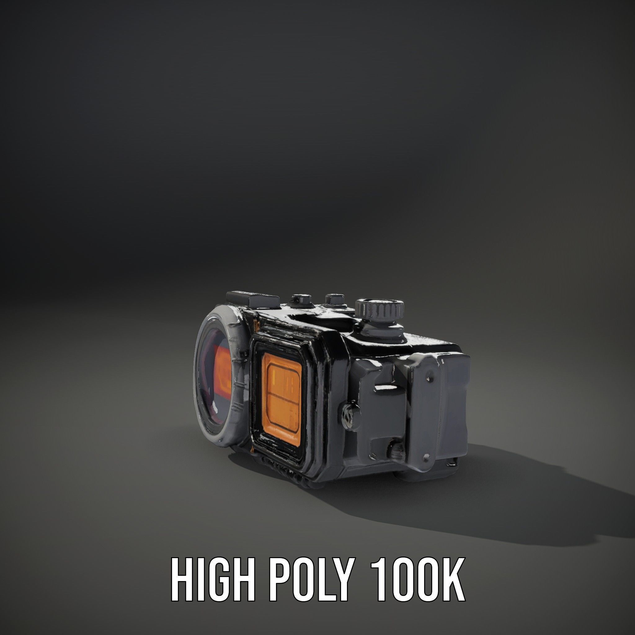 Futuristic Camera Gadget model pack with high detail Low-poly 3D model_9